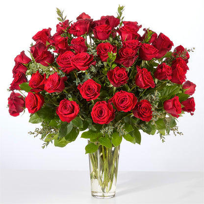 Forever Yours Fifty Stem Red Rose Bouquet –  Just Bloom, Elk Grove CA