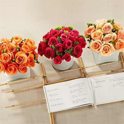Dawn Rose Centerpiece –  Just Bloom, Elk Grove CA