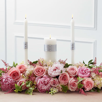 Worldwide Romance Unity Candle Arrangement –  Just Bloom, Elk Grove CA
